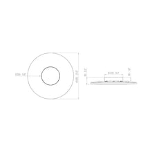 Load image into Gallery viewer, Iris LED Flush Mount Ceiling Light - line drawing.