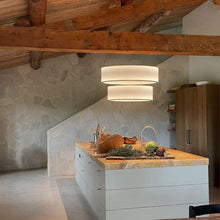 Load image into Gallery viewer, Ronde LED Pendant Light in kitchen.