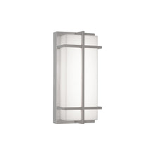 Load image into Gallery viewer, August Outdoor LED Wall Light in Painted Nickel (Small).