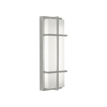 Load image into Gallery viewer, August Outdoor LED Wall Light in Painted Nickel (Medium).