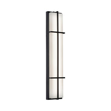 Load image into Gallery viewer, August Outdoor LED Wall Light in Black (Large).