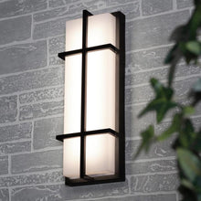 Load image into Gallery viewer, August Outdoor LED Wall Light in Detail.