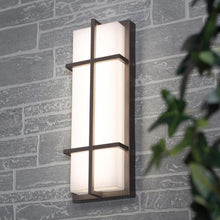 Load image into Gallery viewer, August Outdoor LED Wall Light in Detail.