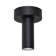Load image into Gallery viewer, Beverly Outdoor LED Flush Mount Ceiling Light in Black.