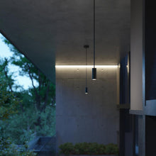 Load image into Gallery viewer, Beverly Outdoor LED Pendant Light in Outside Area.