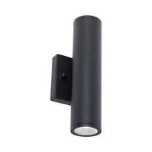 Load image into Gallery viewer, Beverly Outdoor LED Wall Light in Black (Large).