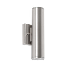 Load image into Gallery viewer, Beverly Outdoor LED Wall Light in Satin Nickel (Large)