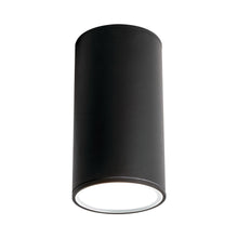 Load image into Gallery viewer, Everly Outdoor LED Flush Mount Ceiling Light in Black (Large).