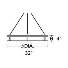 Load image into Gallery viewer, Gemini LED Pendant Light - line drawing.