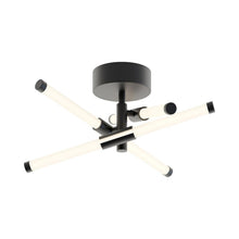Load image into Gallery viewer, Rusnak LED Semi Flush Mount Ceiling Light in Black.