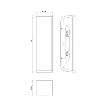 Load image into Gallery viewer, Abbott Wall Light - line drawing.