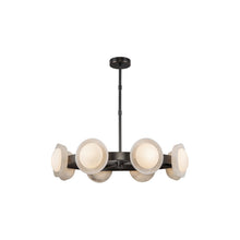 Load image into Gallery viewer, Alonso LED Chandelier in Urban Bronze/Alabaster (Small).