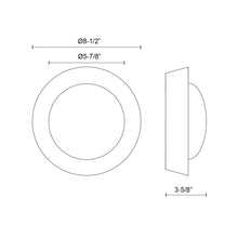 Load image into Gallery viewer, Alonso LED Wall Light - line drawing.