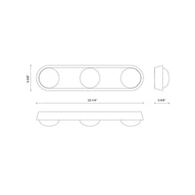 Load image into Gallery viewer, Alonso LED Wall Light - line drawing.