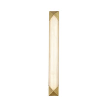 Load image into Gallery viewer, Caesar LED Vanity Wall Light in Vintage Brass.