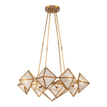 Load image into Gallery viewer, Cairo Chandelier in Vintage Brass (8-Light).