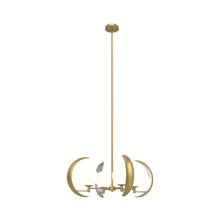 Load image into Gallery viewer, Celeste Chandelier in Vintage Brass.