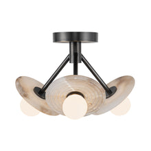 Load image into Gallery viewer, Dahlia LED Semi Flush Mount Ceiling Light.