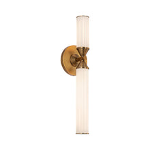 Load image into Gallery viewer, Edwin LED Wall Light in Vintage Brass (17.63-Inch).