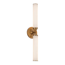 Load image into Gallery viewer, Edwin LED Wall Light in Vintage Brass (22.38-Inch).