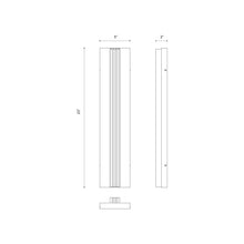 Load image into Gallery viewer, Kismet LED Vanity Wall Light - line drawing.