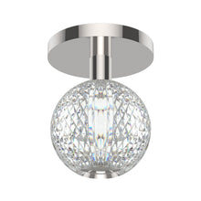 Load image into Gallery viewer, Marni LED Flush Mount Celling Light in Polished Nickel.