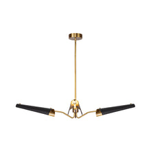 Load image into Gallery viewer, Osorio LED Chandelier in Matte Black (3-Light).