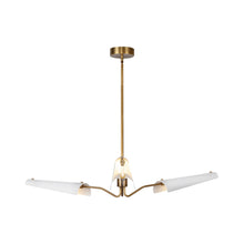 Load image into Gallery viewer, Osorio LED Chandelier in Matte White (3-Light).