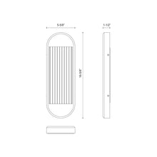 Load image into Gallery viewer, Palais LED Vanity Wall Light - line drawing.