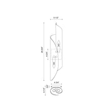 Load image into Gallery viewer, Parducci Vanity Wall Light - line drawing.