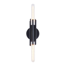 Load image into Gallery viewer, Torres Vanity Wall Light in Matte Black/Without Shade (2-Light).