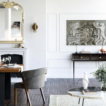 Load image into Gallery viewer, Torres Vanity Wall Light in living room.