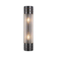 Load image into Gallery viewer, Willard Vanity Wall Light in Urban Bronze/Clear Prismatic Glass (2-Light).