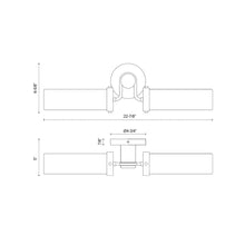 Load image into Gallery viewer, Wynwood Vanity Wall Light - line drawing.