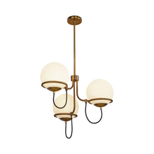 Load image into Gallery viewer, Alba Chandelier in Aged Gold (3-Light).