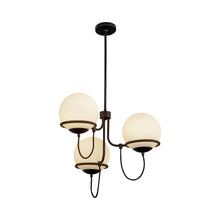 Load image into Gallery viewer, Alba Chandelier in Matte Black (3-Light).