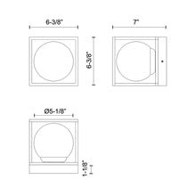 Load image into Gallery viewer, Amelia Outdoor Wall Light - line drawing.
