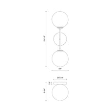 Load image into Gallery viewer, Cassia Wall Light - line drawing.
