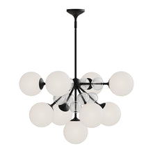 Load image into Gallery viewer, Celia Chandelier in Matte Black (9-Light).