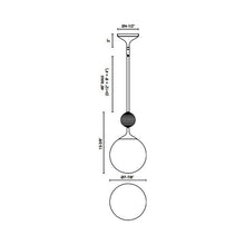 Load image into Gallery viewer, Celia Pendant Light - line drawing.