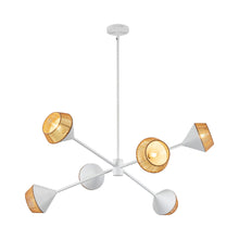 Load image into Gallery viewer, Daphne Chandelier in White.