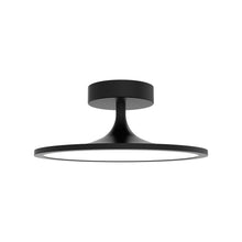 Load image into Gallery viewer, Issa LED Semi Flush Mount Ceiling Light in Matte Black.