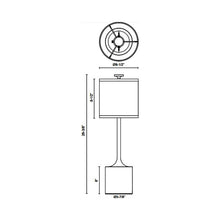 Load image into Gallery viewer, Issa Table Lamp - line drawing.