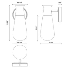 Load image into Gallery viewer, Marcel Outdoor Wall Light - line drawing.