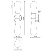 Load image into Gallery viewer, Marcel Outdoor Wall Light - line drawing.