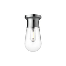 Load image into Gallery viewer, Marcel Semi Flush Mount Ceiling Light in Chrome.