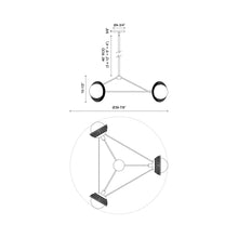 Load image into Gallery viewer, Perth Chandelier - line drawing.