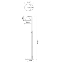 Load image into Gallery viewer, Remy Floor Lamp - line drawing.