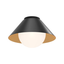 Load image into Gallery viewer, Remy Flush Mount Ceiling Light in Matte Black.