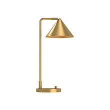 Load image into Gallery viewer, Remy Table Lamp in Brushed Gold.